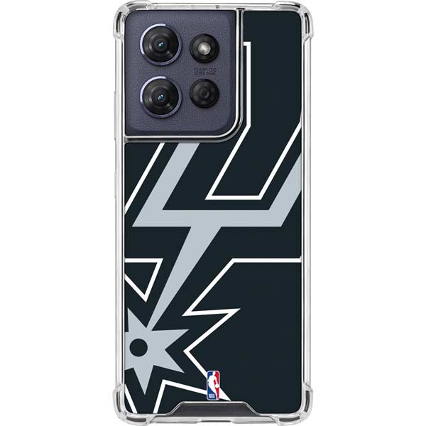 NBA San Antonio Spurs Large Logo Moto G 5G (2025) Clear Case