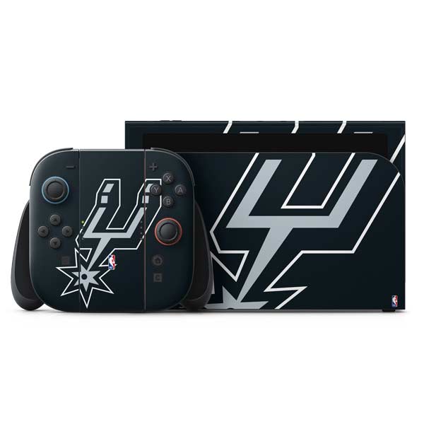 NBA San Antonio Spurs Large Logo Nintendo Skins