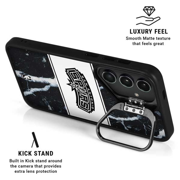 NBA San Antonio Spurs Marble Galaxy S26 Plus Kickstand Case