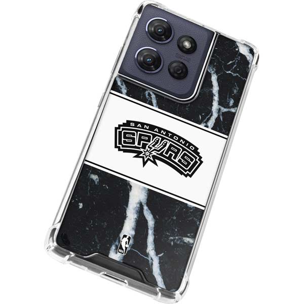 NBA San Antonio Spurs Marble Moto G 5G (2025) Clear Case