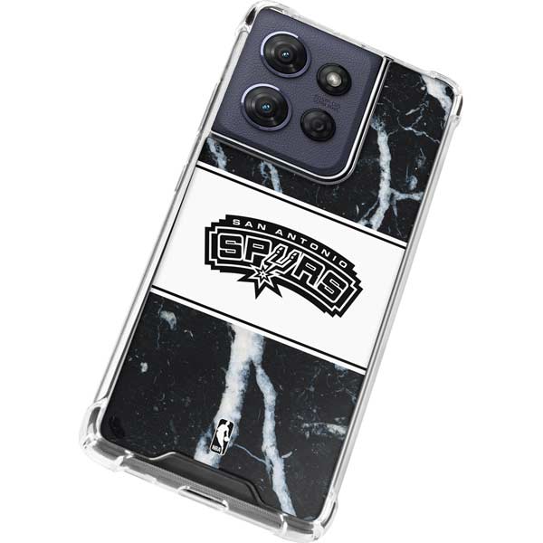 NBA San Antonio Spurs Marble Moto G Play 5G (2025) Clear Case