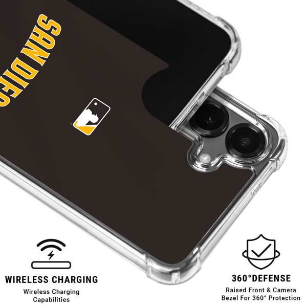 MLB San Diego Padres Alternate Jersey Galaxy S26 Clear Case
