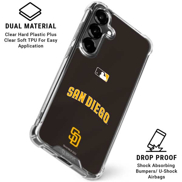 MLB San Diego Padres Alternate Jersey Galaxy S26 Clear Case
