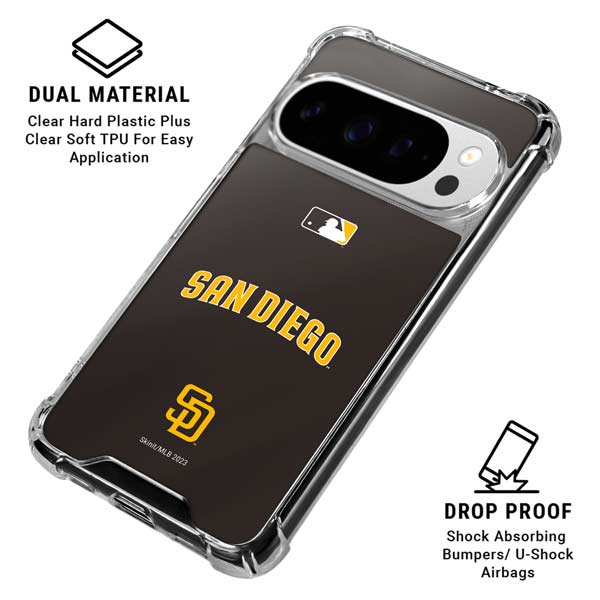 MLB San Diego Padres Alternate Jersey Google Pixel 10 Pro Clear Case