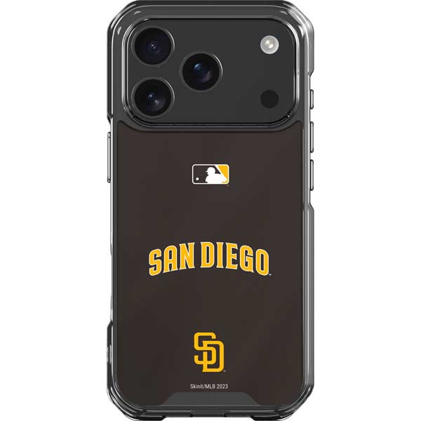 MLB San Diego Padres Alternate Jersey iPhone 17 Pro Clear Case