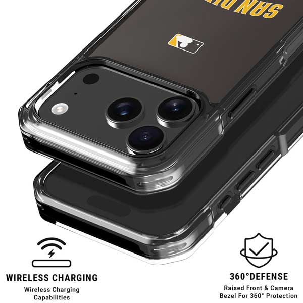 MLB San Diego Padres Alternate Jersey iPhone 17 Pro Clear Case