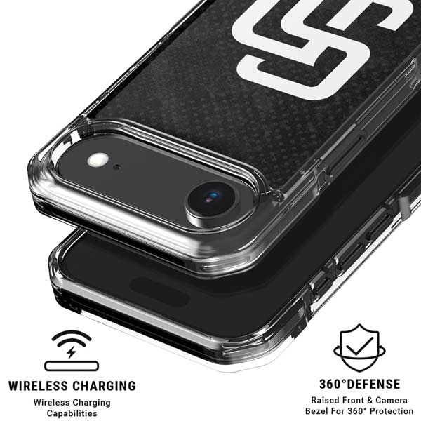 MLB San Diego Padres Dark Wash iPhone 17 Air Clear Case