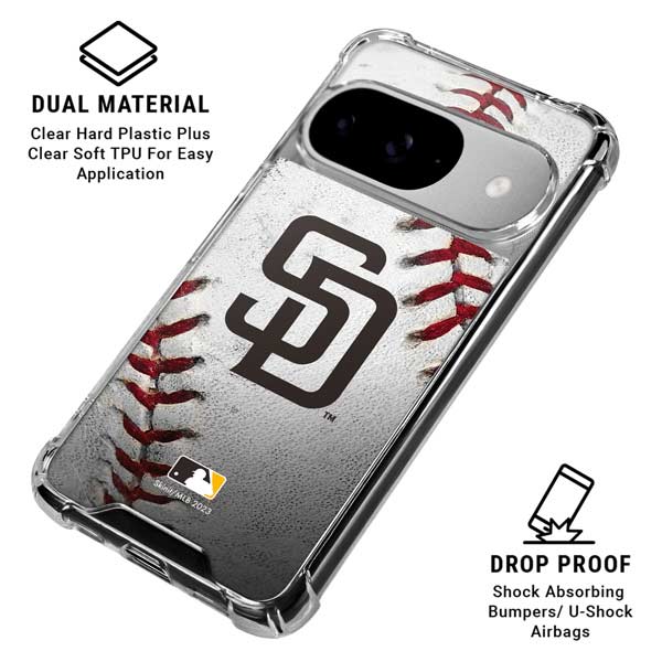 MLB San Diego Padres Game Ball Google Pixel 10 Clear Case