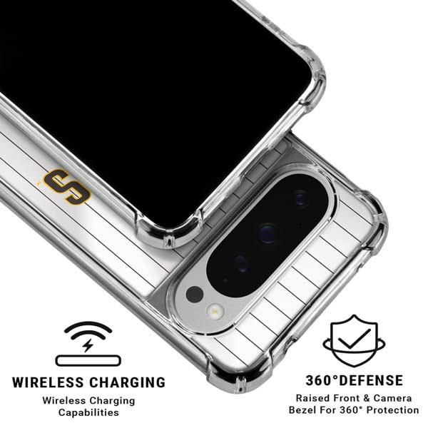 MLB San Diego Padres Home Jersey Google Pixel 10 Pro Clear Case