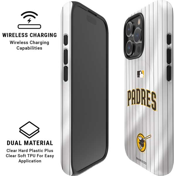 MLB San Diego Padres Home Jersey iPhone 16 Pro Magsafe Impact Case