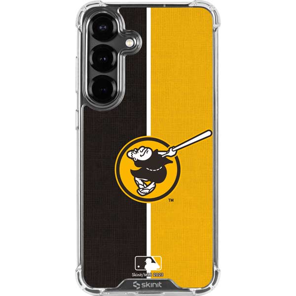 MLB San Diego Padres Split Galaxy S26 Clear Case