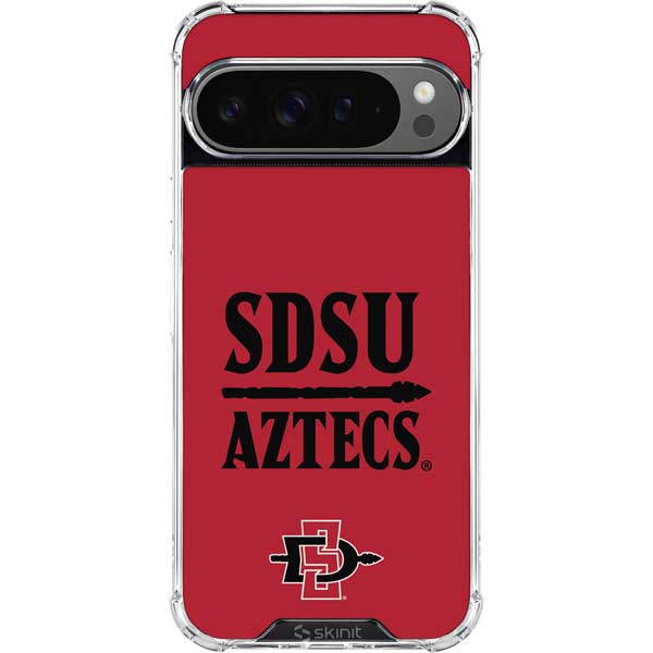San Diego State University Aztecs Red Google Pixel 10 Pro Clear Case