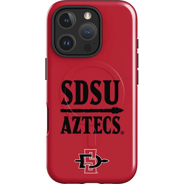 San Diego State University Aztecs Red iPhone 16 Pro Magsafe Impact Case