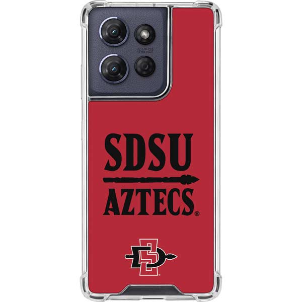San Diego State University Aztecs Red Moto G 5G (2025) Clear Case
