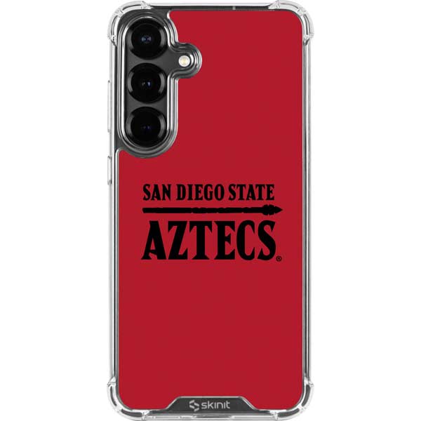 San Diego State University Logo Red Galaxy S26 Plus Clear Case