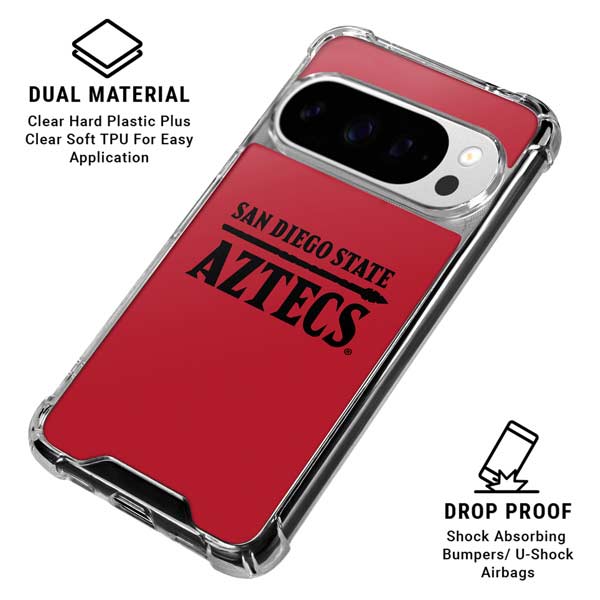 San Diego State University Logo Red Google Pixel 10 Pro Clear Case