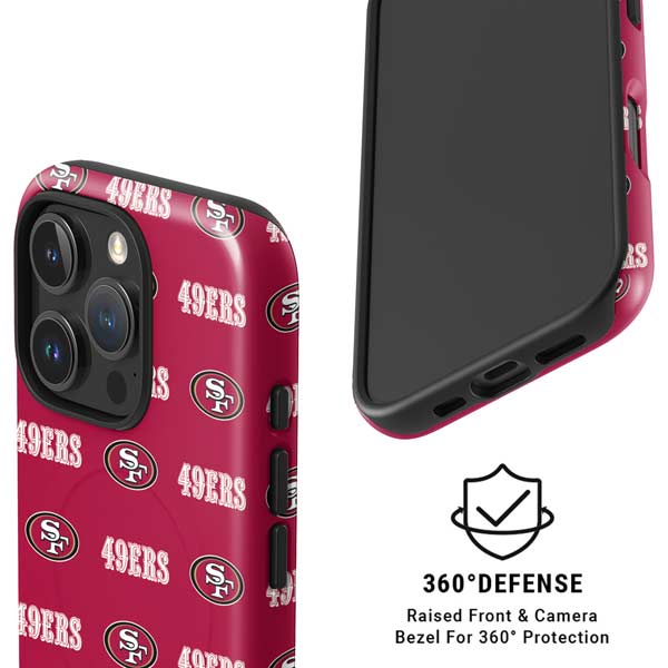 NFL San Francisco 49ers Blitz Series iPhone 16 Pro Max Magsafe Impact Case