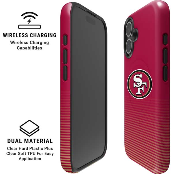 NFL San Francisco 49ers Breakaway iPhone 16 Magsafe Impact Case