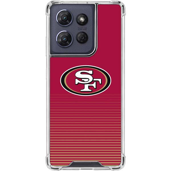 NFL San Francisco 49ers Breakaway Moto G 5G (2025) Clear Case