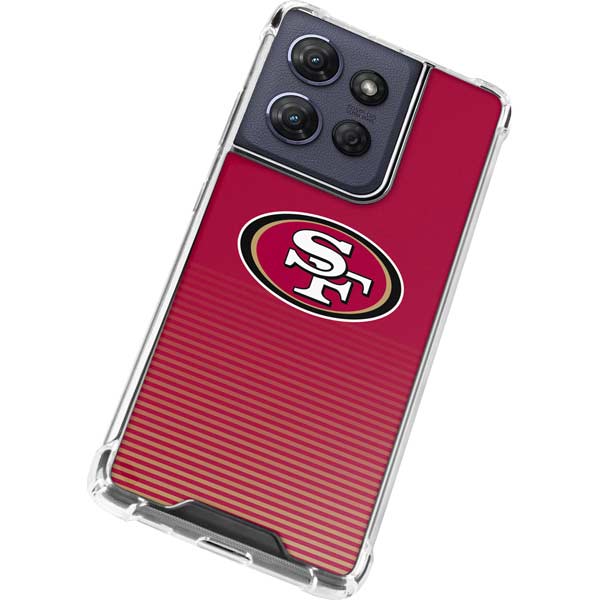 NFL San Francisco 49ers Breakaway Moto G 5G (2025) Clear Case