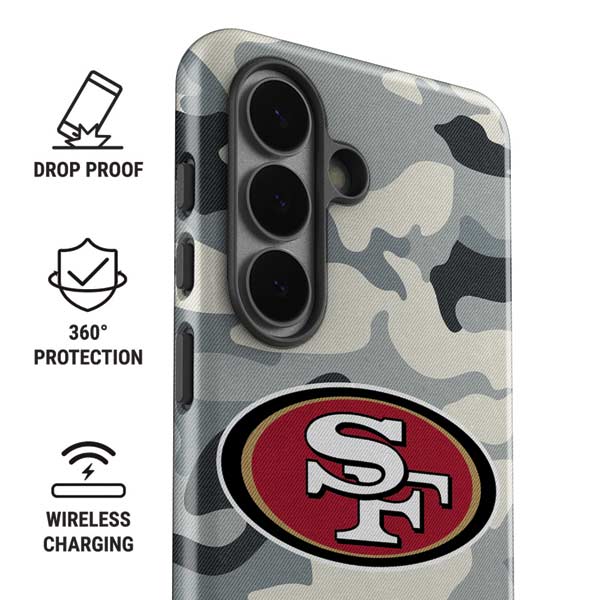 NFL San Francisco 49ers Camo Galaxy S26 Impact Case