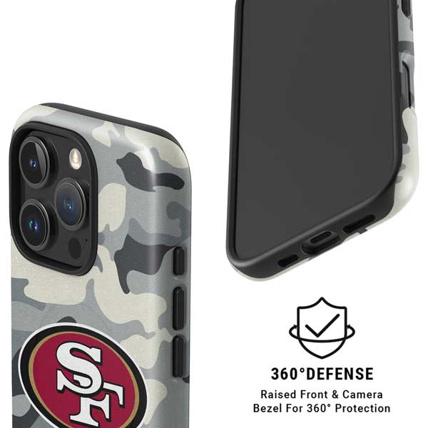 NFL San Francisco 49ers Camo iPhone 16 Pro Max Magsafe Impact Case