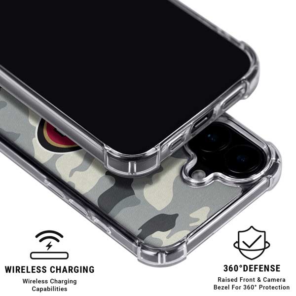NFL San Francisco 49ers Camo iPhone 17 Clear Case