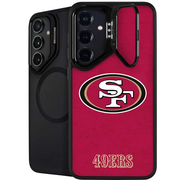 NFL San Francisco 49ers Distressed Galaxy S26 Plus Kickstand Case