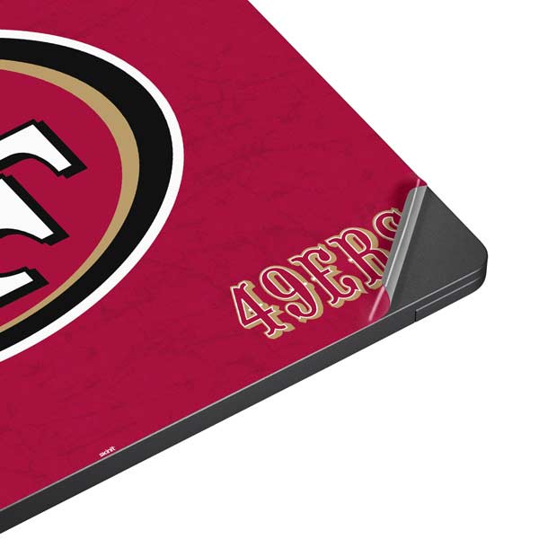 NFL San Francisco 49ers Distressed Surface Laptop 7 13.8in Skin