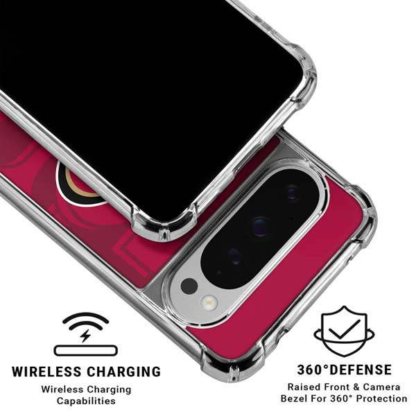 NFL San Francisco 49ers Double Vision Google Pixel 10 Pro Clear Case