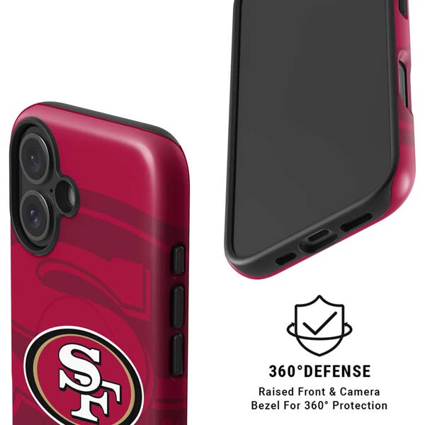 NFL San Francisco 49ers Double Vision iPhone 16 Plus Magsafe Impact Case