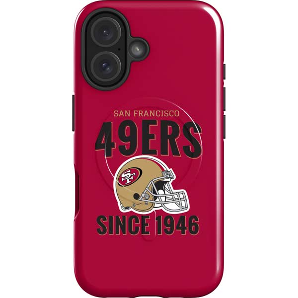 NFL San Francisco 49ers Helmet iPhone 16 Magsafe Impact Case