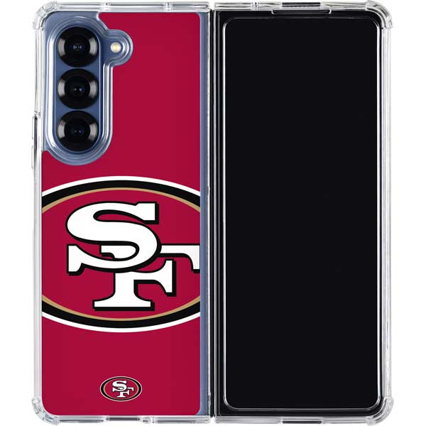 NFL San Francisco 49ers Large Logo Galaxy Z Fold7 Clear Case
