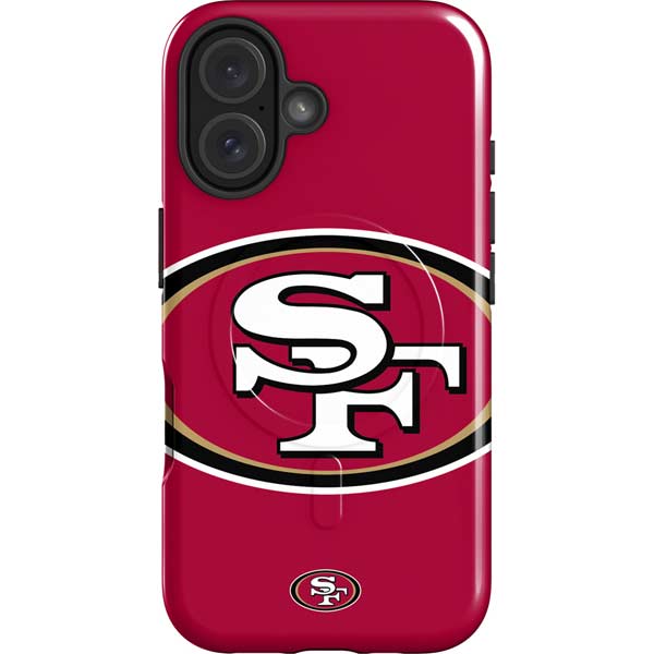 NFL San Francisco 49ers Large Logo iPhone 16 Magsafe Impact Case