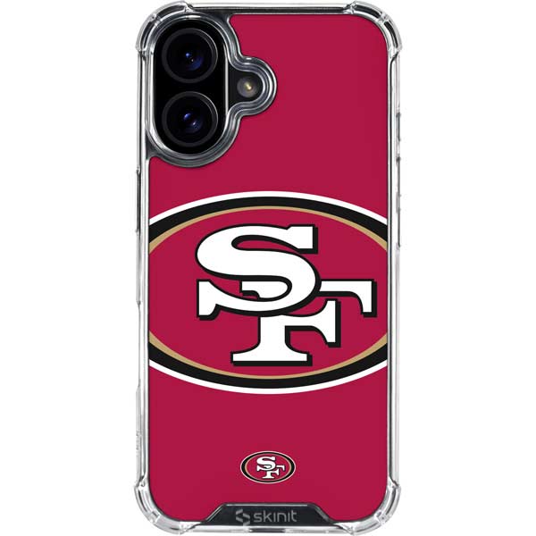NFL San Francisco 49ers Large Logo iPhone 17 Clear Case