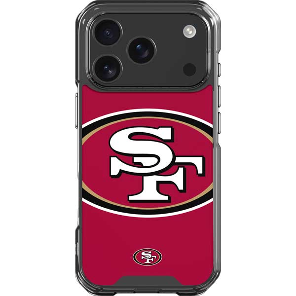 NFL San Francisco 49ers Large Logo iPhone 17 Pro Clear Case