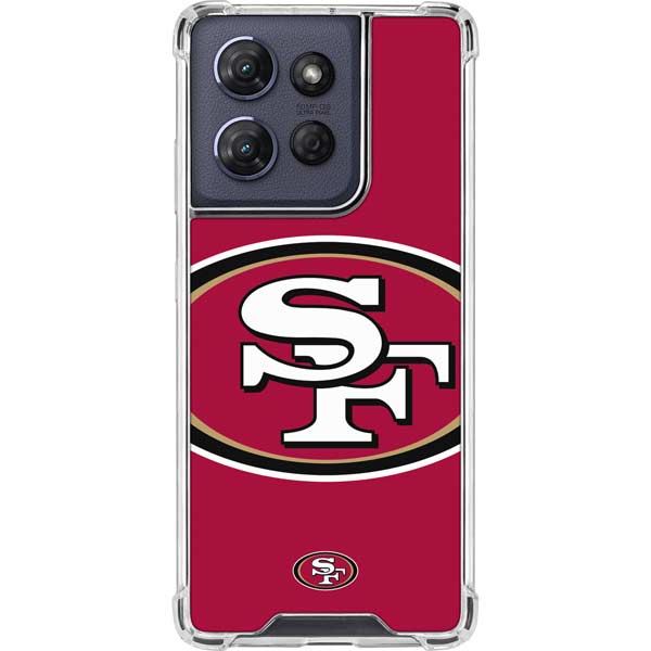 NFL San Francisco 49ers Large Logo Moto G 5G (2025) Clear Case
