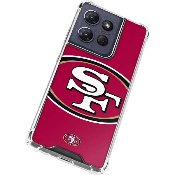 NFL San Francisco 49ers Large Logo Moto G 5G (2025) Clear Case