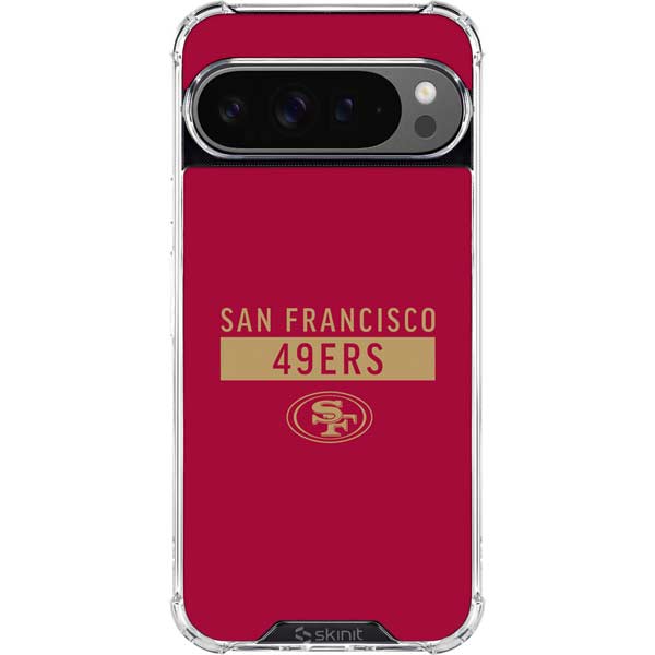 NFL San Francisco 49ers Red Performance Series Google Pixel 10 Pro Clear Case