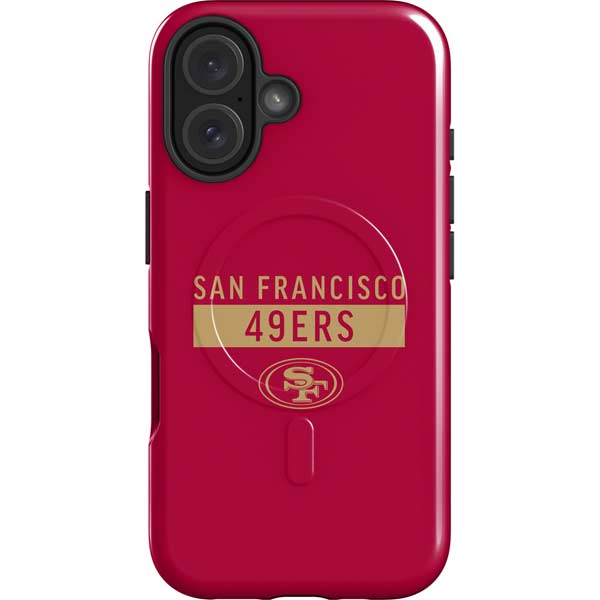 NFL San Francisco 49ers Red Performance Series iPhone 16 Plus Magsafe Impact Case