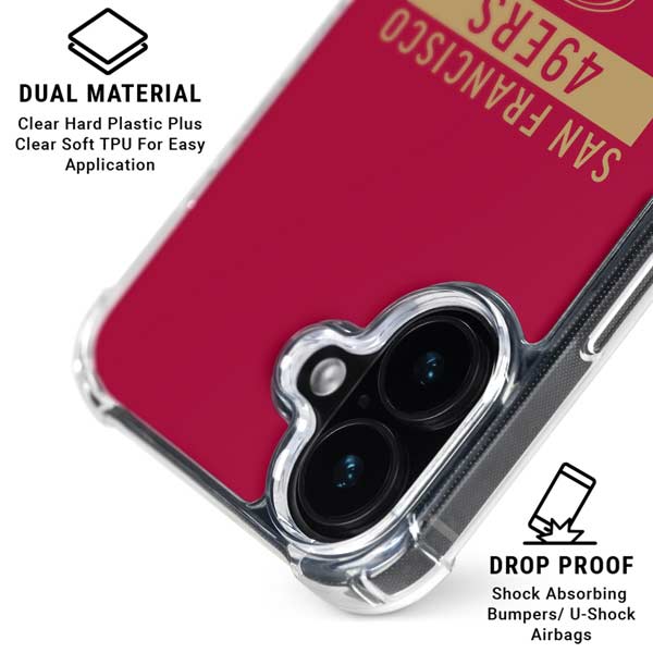 NFL San Francisco 49ers Red Performance Series iPhone 17 MagSafe Case