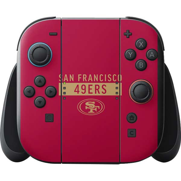 NFL San Francisco 49ers Red Performance Series Nintendo Switch 2 (2025) with Joy-Con Skin