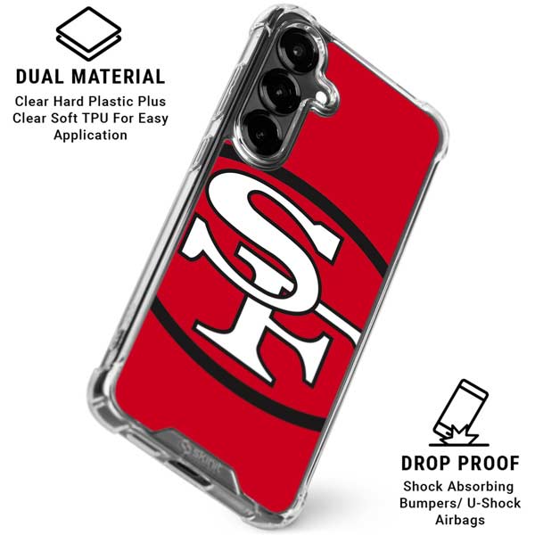 NFL San Francisco 49ers Retro Logo Galaxy S26 Clear Case