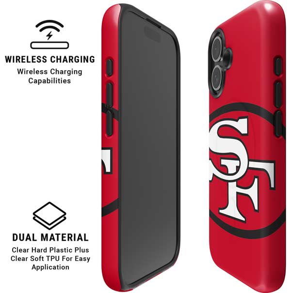 NFL San Francisco 49ers Retro Logo iPhone 16 Magsafe Impact Case