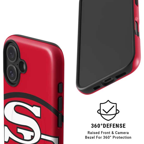 NFL San Francisco 49ers Retro Logo iPhone 16 Plus Magsafe Impact Case