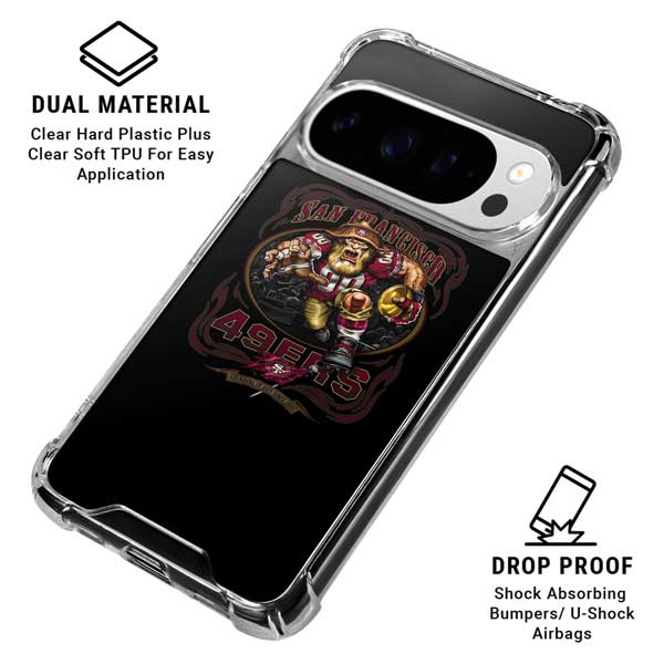 Liquid Blue NFL San Francisco 49ers Running Back Google Pixel 10 Pro Clear Case