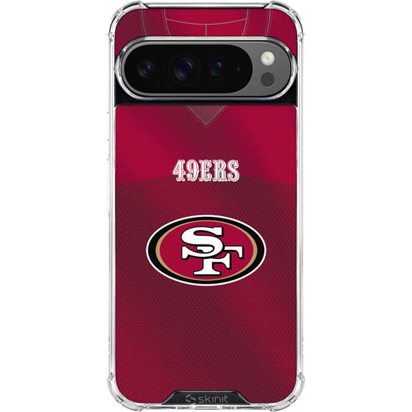 NFL San Francisco 49ers Team Jersey Google Pixel 10 Pro Clear Case