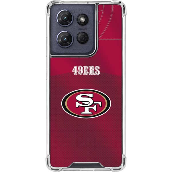 NFL San Francisco 49ers Team Jersey Moto G 5G (2025) Clear Case