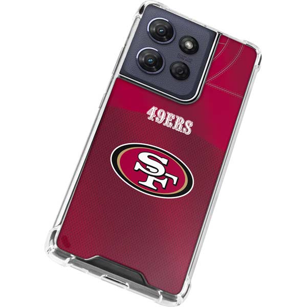 NFL San Francisco 49ers Team Jersey Moto G 5G (2025) Clear Case