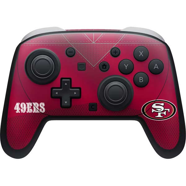 NFL San Francisco 49ers Team Jersey Nintendo Switch 2 (2025) Pro Controller Skin